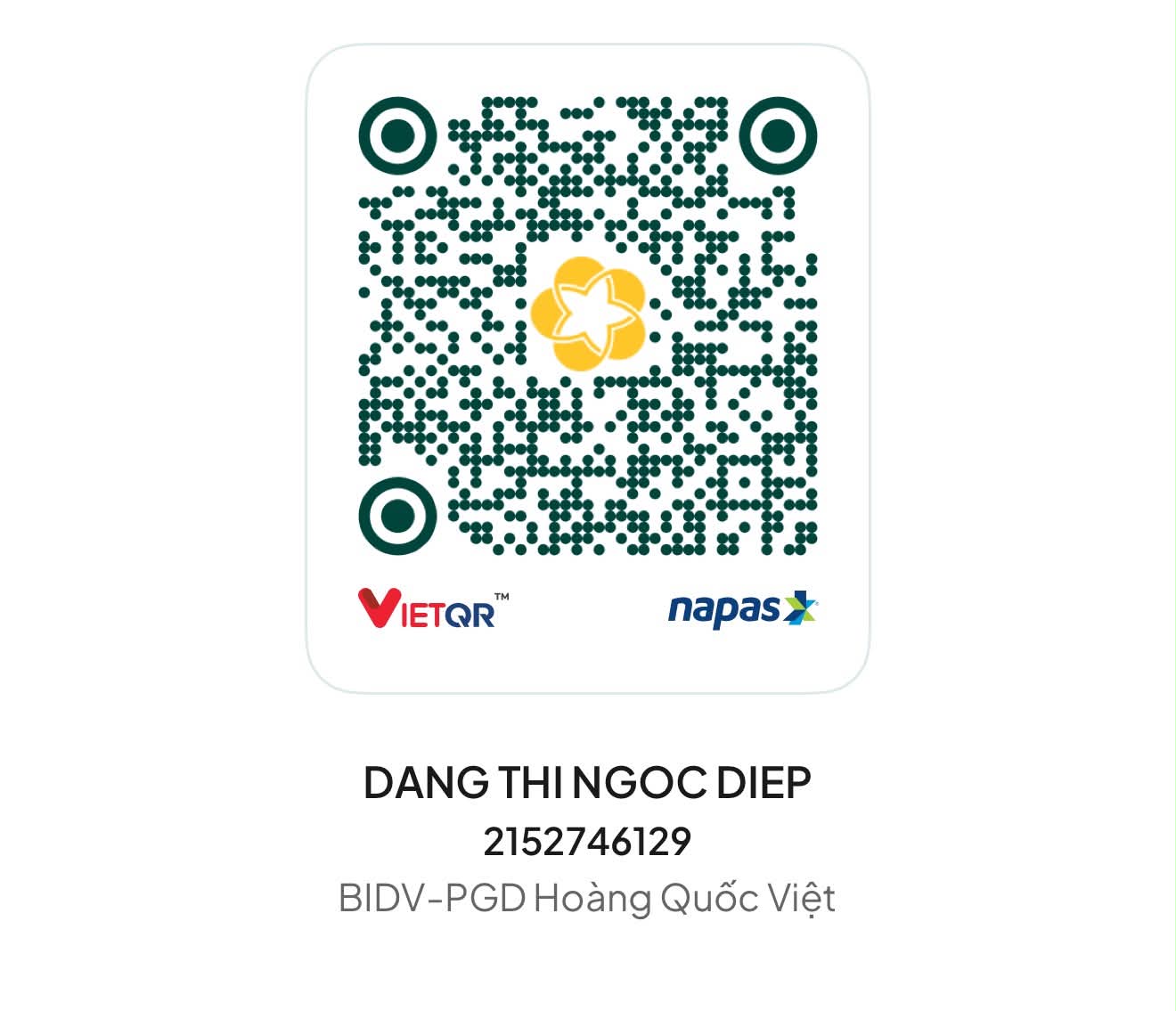 Mã QR ủng hộ Ayumii